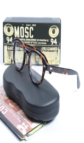 Quadro de acetato de alta qualidade Johnny depp lemtosh estilo óculos miopia moldura vintage redond brand design óculos de grau6087767