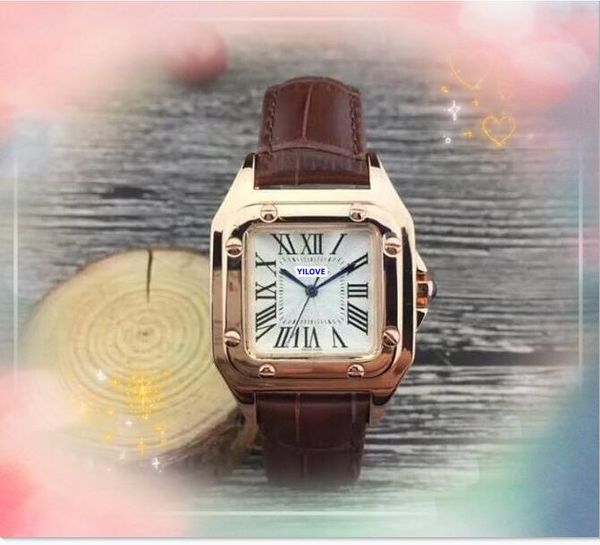 Klassische Atmosphäre Ladies Gold Silber Farbe Süße Uhr Frauen beliebte Frauen alle Crime Cool Clock Quarz Batterie Set Auger Bunte Kuhleder -Leder -Armbanduhren
