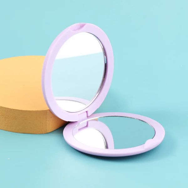 1pc portátil de maquiagem dobrável de bolso portátil espelhos para garotas Mini Pocket Pocket Vanity Mirror Styling Aceesories Wholesale 4 cores