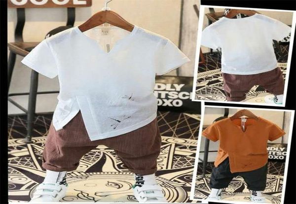 Novo 2t 3t 4 6 8 10 anos Criando roupas de verão de menino 2 cores crianças meninos moda shorts roupas de menino roupas 21031639599999