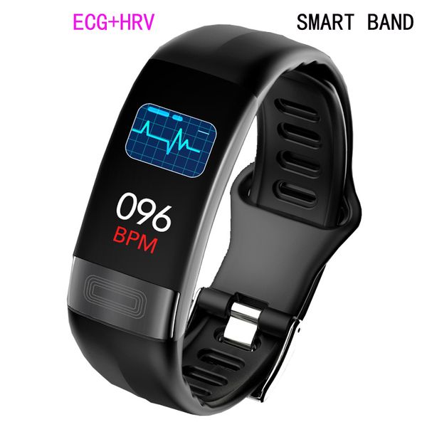 Akıllı Bilezik P11 Sport Smart Watch Erkek Kadınlar Akıllı EKG Bluetooth bileklik kalp atış hızı monitör çağrı mesajı hatırlatma bandı