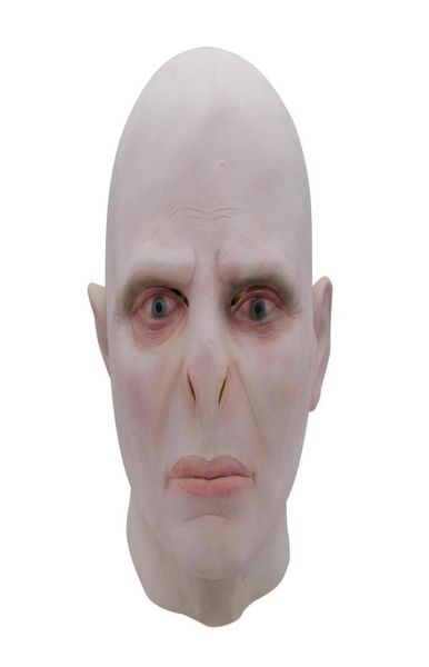 Dark Lord Voldemort Maske Kask Cosplay Masque Boss Lateks Korkunç Korkunç Maskeler Terörizatör Cadılar Bayramı Maske Kostüm Prop197p1341679