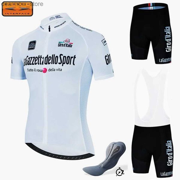 Radsporttrikotsse 2024 Tour de Italien Ditalia 7 Stunden Pad Cycling Anzug Man Fahrrad Kleidungsrad Bike Jersey MTB Man Road Bicyc Wear MA Cycling Set L48