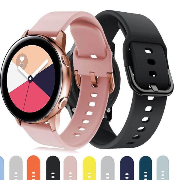 20mm Uhrengurt für Samsung Galaxy Watch Active 2 40 mm 44mm Band Ausrüstung Sport Armband Watchband Samsung Galaxy Uhr 42mm4338004