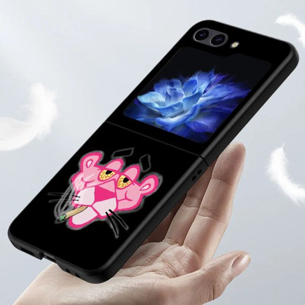 Pink Funny Panther Bumper для Samsung Galaxy Z Flip5 Hard PC Copp