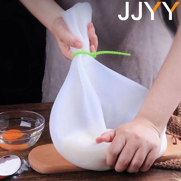 Backwerkzeuge Jjyy Silicon Kneten Teigbeutel Mehlmischbeutel vielseitig für Brotgebäckpizza Küche