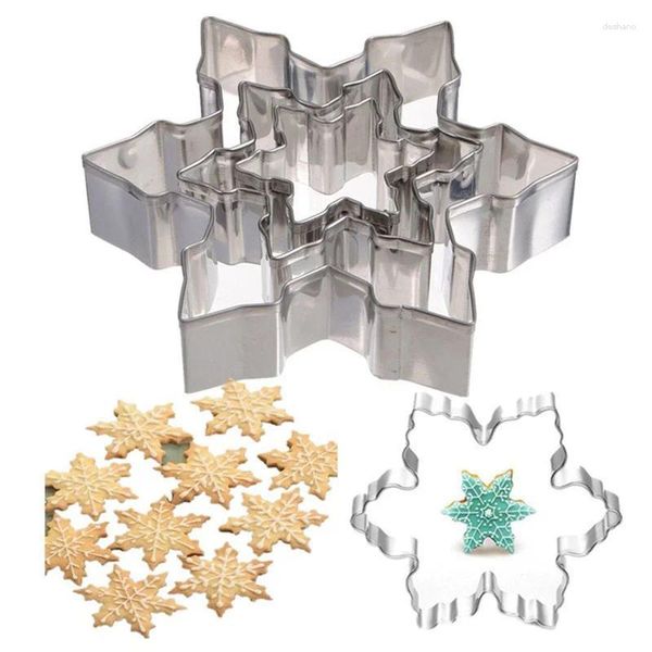 Backformen 3pcs/Set Weihnachten Schneeflockenform