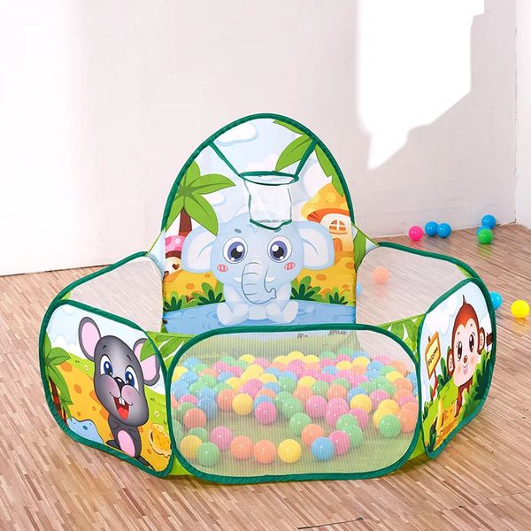 Piscina de bola de 1,2 m com cesto infantil brinquedo de brinquedo interno ball pit playpen tenda de brinquedos ao ar livre para crianças Ballenbak Drop 240329