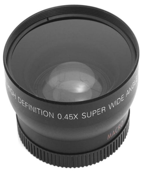 52 мм 045x широкоугольный объектив макроузлы для Nikon D7100 D7000 D5200 D5100 D3200 и камеры Canon Sony с 52 -миллиметровым фильтром Thread9590486