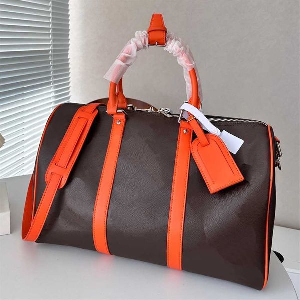 Vendi una borsa da viaggio con borse borsina marrone caramella color donna designer designer sacca da donna marsupio bagaglio di grande capacità bagaglio a capacità 40 cm