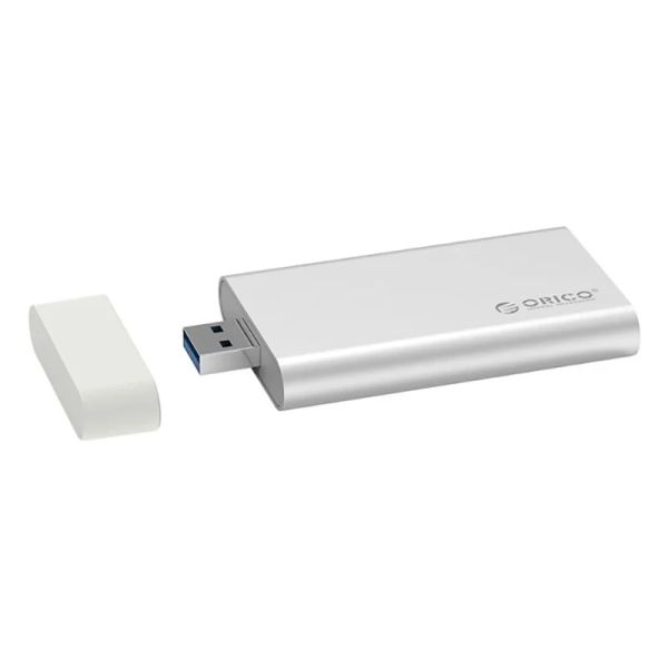 RECOLO ORICO ALICO ALLUMINUM MINI MSATA SSD RECOLO Custodia HDD USB 3.0 5 Gbps a vite ad alta velocità Fissaggio driver rigido scatola di archiviazione esterna