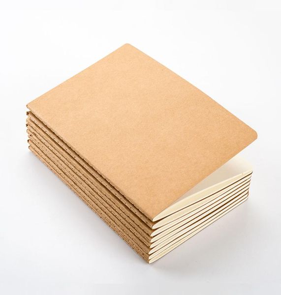 Bütün 88x155cm kağıt defter boş not defter kitabı vintage yumuşak kopya defteri günlük notlar kraft kapak dergisi not defterleri notepad8550166