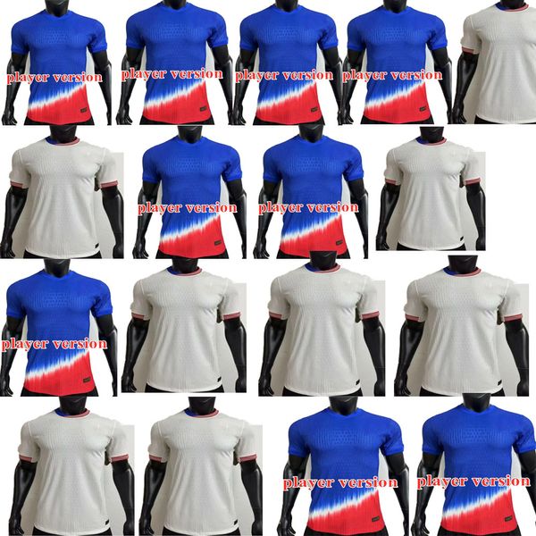 USA Soccer Jerseys Copa America 24 25 версии игрока дома выездные футбольные рубашки Pulisic Smith Morgan Balogun Musah McKennie Adams, устойчивый