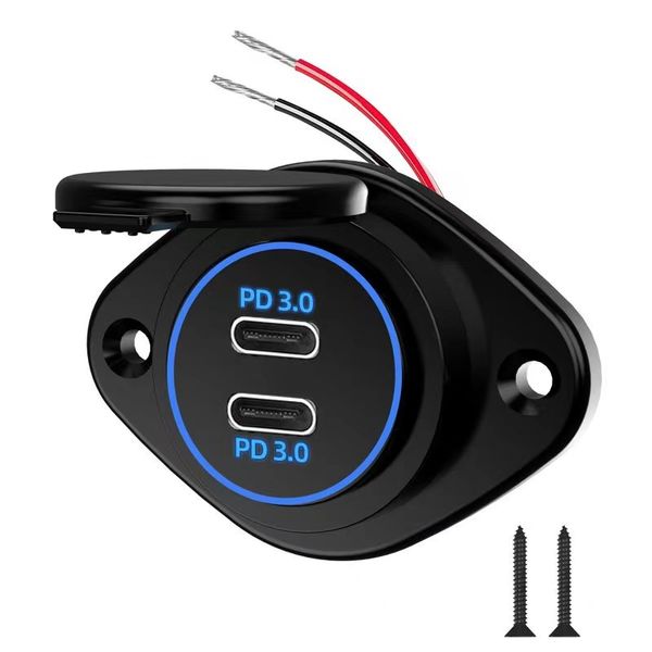 OUTTENZA DELLA 12V 24 V 36W PD DUAL PD C PORTA QUAST CHARME 3.0 SCAGLIO DI CAMBIAMENTO IMPEGNO POTENZA PER IL BARCA AUTOLLA