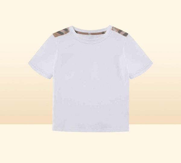 Kleinkindjungen Sommer weiße T -Shirts für Mädchen Kinderdesigner Brand Boutique Kinder Kleidung Großhandel Luxus Tops Kleidung AA2203161646297