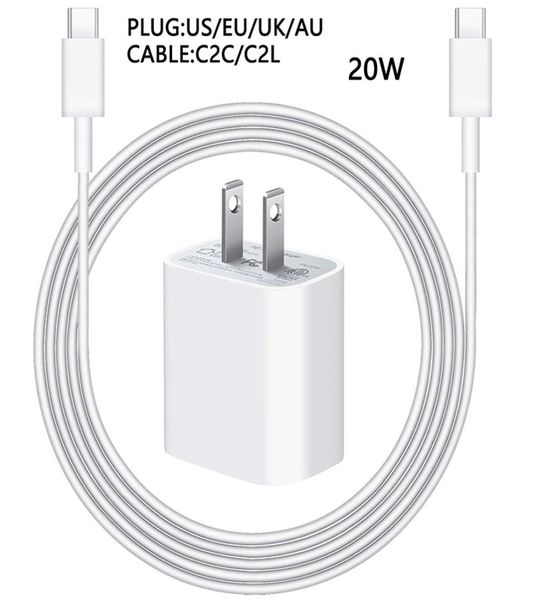 Adaptador de carregamento rápido de 20w PD Cabo USB C para Apple AirPods iPhone 14 13 12 mini 11 Pro Max Charge Data Line5248715