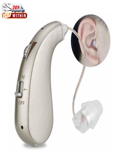 Apparecchio acustico digitale ricaricabile grave perdita invisibile BTE EAR AIDS AMPLIFICATORE ALTA POTENZA SONO SUONO 1PC per anziani sordi 5601366