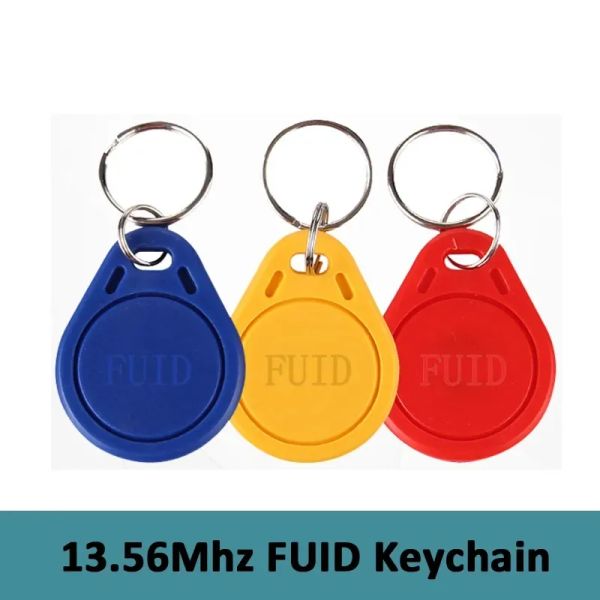 Keychains 10pcs fuid 13,56 MHz 0 Sektor Schreibbares Smart -Chip -Schlüssel -Tag RFID Onetime Copy Clone Keychain Badge NFC Access Control Card