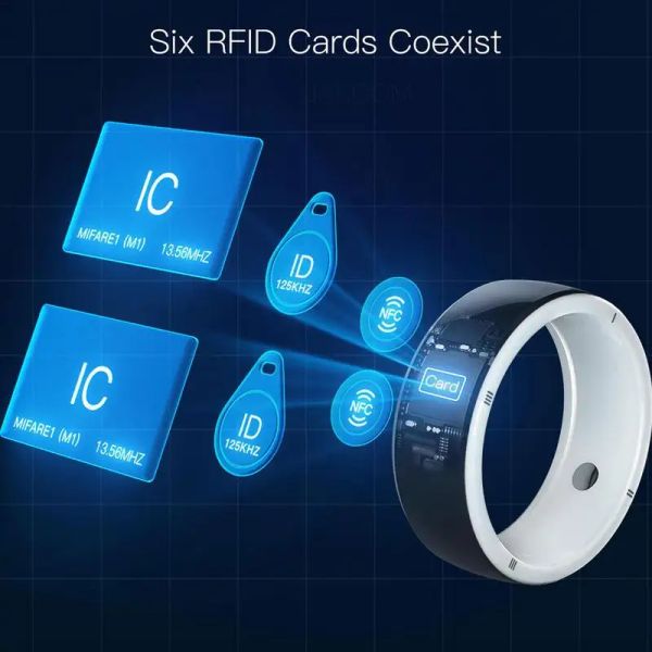 Аксессуары RFID Ring Smart Ring 128 ГБ беспроводное обмен диском для смартфона R5 Smart Ring с Buildin 6 RFID -картами 2 камни здоровья