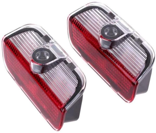 4pcs araba kapısı hoşgeldin VW LED LED logo projeksiyonu amblemi adım lambaları CC Scirocco Golf 5 6 7 Jetta Mk5 MK6 MK7 Passat2632073