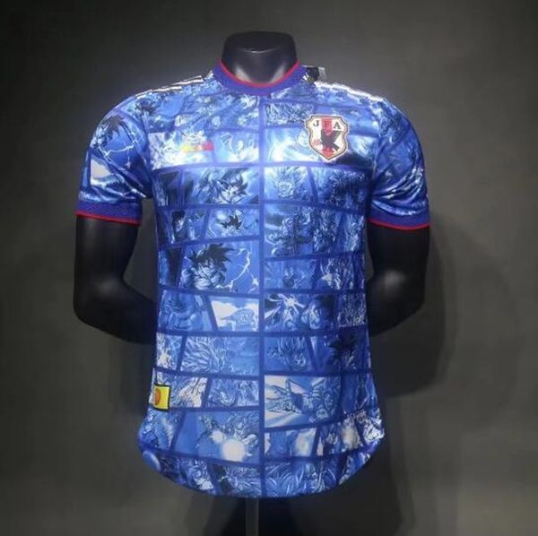 2024 Jerseys de futebol do Japão Versão de Cartoon Player Isagi Atom Tsubasa Minamino Hinata Doan Kubo Ito Mitoma Uniforme Japonês 2024 Camisa de futebol Chinese Dragon