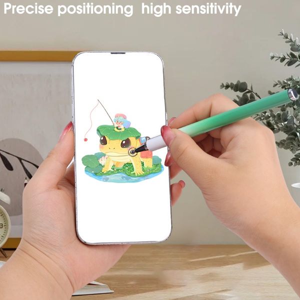 Gradient Stylus Stift Magnetic Bleistift Cap Disc Tipps hohe Empfindlichkeit universeller kapazitiver Touchscreen -Stift für iPad iPhone Android