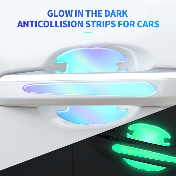 Cartolina a specchio posteriore auto manici per ciotola luminosa protezione protezione pellicola protettore rivestimento rivestimento anti-scratch maniglia per auto striscia