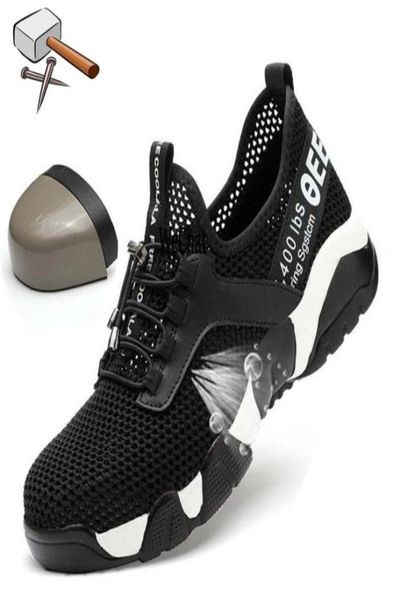 Plus Tamanho 3745 Aço leve Toe Cap Homens Mulheres trabalham botas de segurança Sapatos femininos respiráveis 42020D5053429904837881