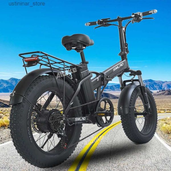 Bicicletas Ride-Ons UE estoque 20 homens e mulheres e mulheres e mulheres de 1000w Motor 45km/h e 48V 15ah Removível Bicicleta de bicicleta elétrica de íons de lítio de lítio 7 velocidades L47