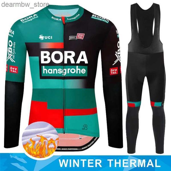 Radsporttrikot -Sets Fahrrad Bib MTB MA Kleidung professionelles Hemd -Trikot UCI Bora 2024 Herren Outfit Set Hosen Gel Uniform Mann Laser Schnitt Sport L48