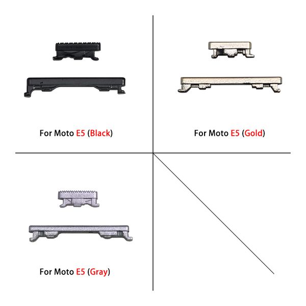 Tasti laterali Sollecita sul volume Off Volume Switch Flex Cavo per Motorola Moto E5 Plus E6S E7 Power One Macro X Play Sostituzione