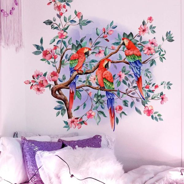 Sfondi 2 pezzi Creative a mano dipinto a mano dipinto ramo decorativo adesivo decorativo muro soggiorno sfondo camera da letto sfondo ms4372