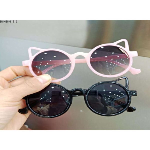 Crianças de verão Crianças de sol Personalidade rosto pequeno gato orelhas princesas baby baby solyshade yeglasses meninas e meninos