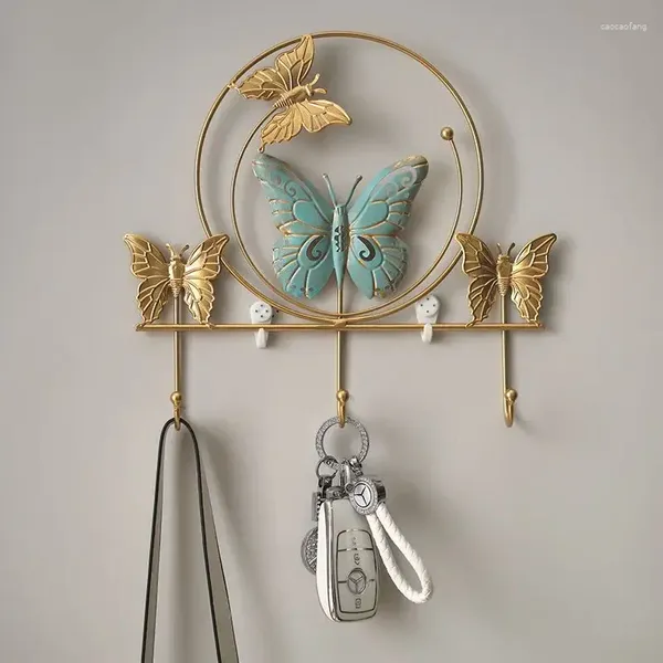 Estatuetas decorativas decoração nórdica de parede de casas macru pendurado metal dourado ginkgo folha adesivos de quarto bedges