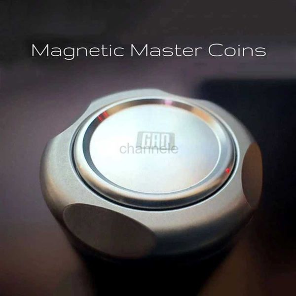 Dekompression Toy Gao Studio Magnetic Master Münzen Zappel Spinner EDC Adult Metal Fidget Toys Autism ADHS Handspinner Anti-Angst-Stress-Relief 240412