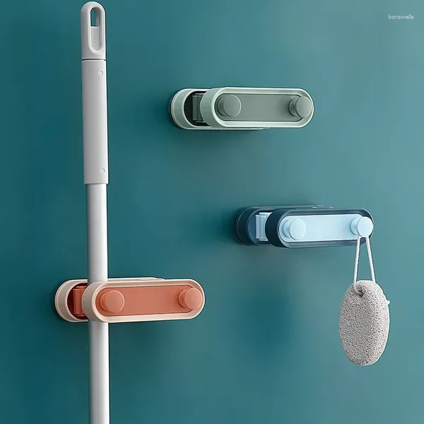 Haken Wandmontierte Lagerregale für Besen und Bürsten Badezimmer Vakuumpfeife Haushaltswerkzeuge Schlafzimmer Einfachheit