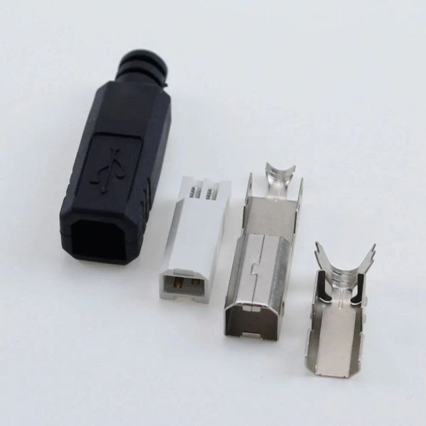 1PCS DIY MALE MALE PRINTER ADAPTER ADAPTER ADAPTER USB 2.0 TYPE B 2 PIN -PIN DIY SLECK STOCKER SEARD SWOL