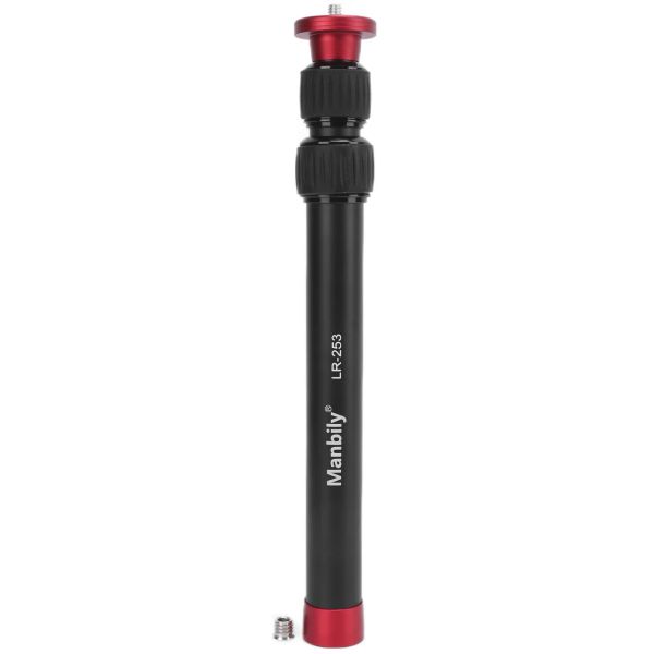 Monopods Manbily Tripod Extension TUBE 26.555.5cm 3 Seção Monopódio telescópico do extensor do tripé com 1/4in 3/8in parafuso para câmera SLR