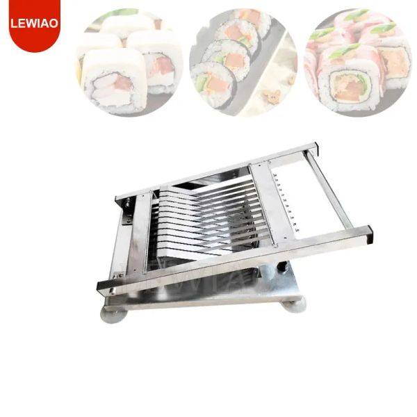 Schleifer japanische koreanische Sushi -Rollenschneider Edelstahl Handbuch Reiskugel Schneidmaschine Sushi Slicer Kochgeräte