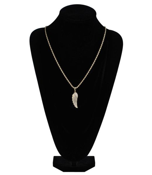 Fashiongold Белое золото заманивало CZ Lovers Lovers Angel Counglace Chaine Chain Hip Hop Feater Rapper Disterry FO6249911