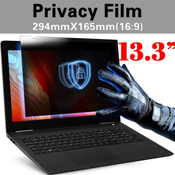 Filtri 13,3 pollici (294 mm*165 mm) Filtro per la privacy Anti Spy Schermate per il laptop 16: 9