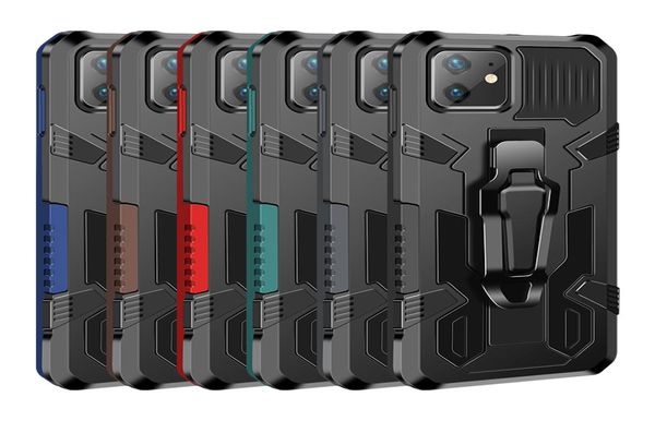 Schockproof Rugged Belt Clip -Kickstandhüllen für iPhone 12 Pro Max 13 11 XS XR X 8 7 6 Plus Hartharge Cover8697188