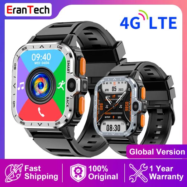 Orologi 4G LTE Smart Watch Men 4GB+64 GB HD Camera Sim Chiama Google Play NFC WiFi GPS Tracker Sports Heart Rate Smartwatch Android Smartwatch Donne