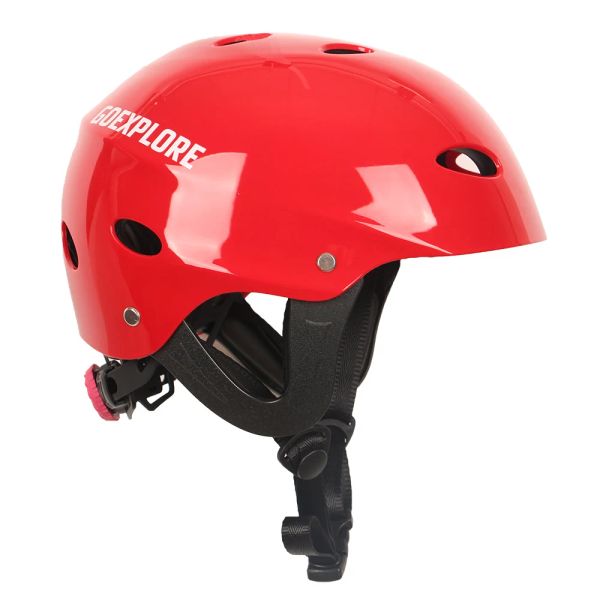 Capacete de água de segurança Abs ABS adulto Capacete esportivo de segurança à prova d'água para passeio de passeio de caiaque para passeio de caiaque Surfando escalada de rocha selvagem