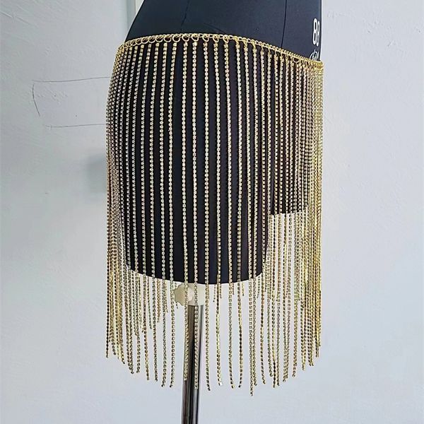 Atacado Halloween Women Women Skirts Gold Silver Tassels Bottom Mini Saia Biquíni de Festa de Luza de Luxúria de Luxúria