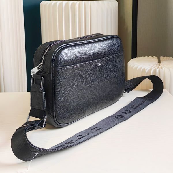 P160 di alta qualità l'ultima borsa da spalla da uomo Black Black Messenger Bagn's Cowhide Brand Bag Dimensione: 26x19x7cm