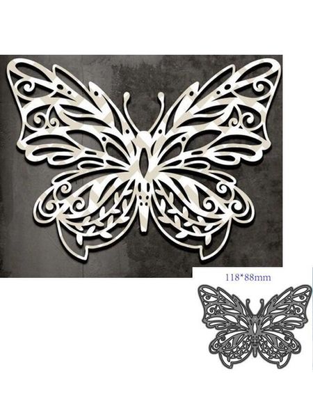 Cutting Dies Butterfly estêncil artesanato de molde de recortes de recortes de recortes de recortes no álbum decorativo capa Diy