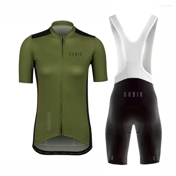 Rennsätze Cobik 2024 Frauen Radsportkleidung Sommer Kurzarm Ropa Ciclismo Jersey Triathlon Bike Custom Uniform Fahrradfahrradset