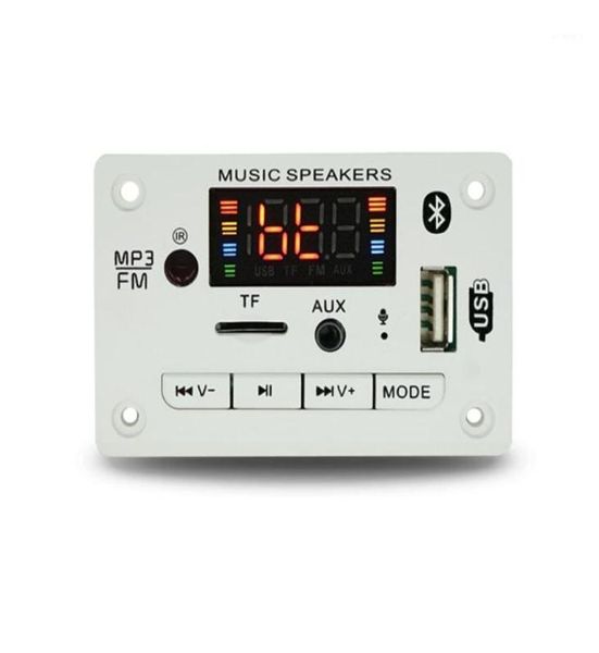 MP4 Players 12V Wireless Bluetooth 5.0 MP3 WMA Decoder Board O Модуль поддерживает USB TF AUX FM Функция записи для автомобильных аксессуаров11153144