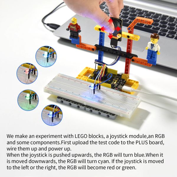 KEYSTUDIO STEM Arduino Uno Başlangıç ​​Kiti Elektronik Projeleri için Komple IoT Başlangıç ​​Kiti Scratch Graphical Programlamayı Destekleyin